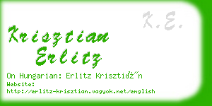 krisztian erlitz business card